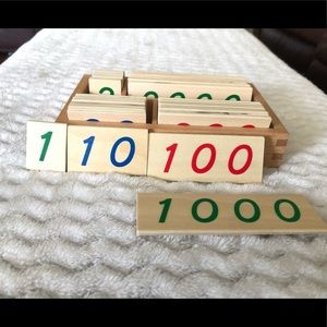 Elite Montessori (sold on Amazon), Wooden Number Cards
